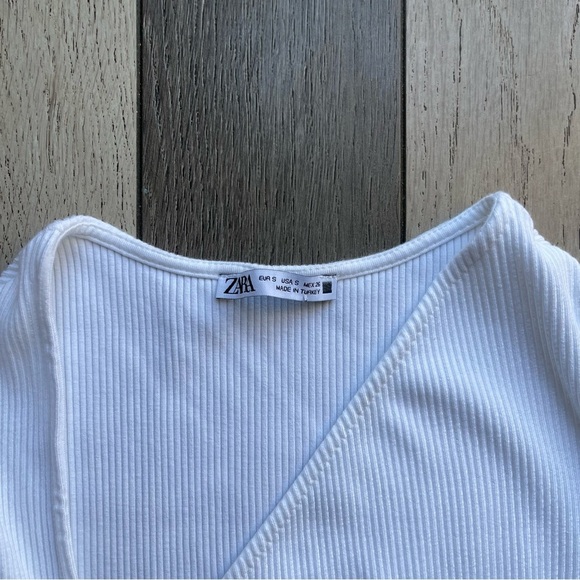 Zara White Sleeveless Bodycon Midi Dress - Picture 2 of 5